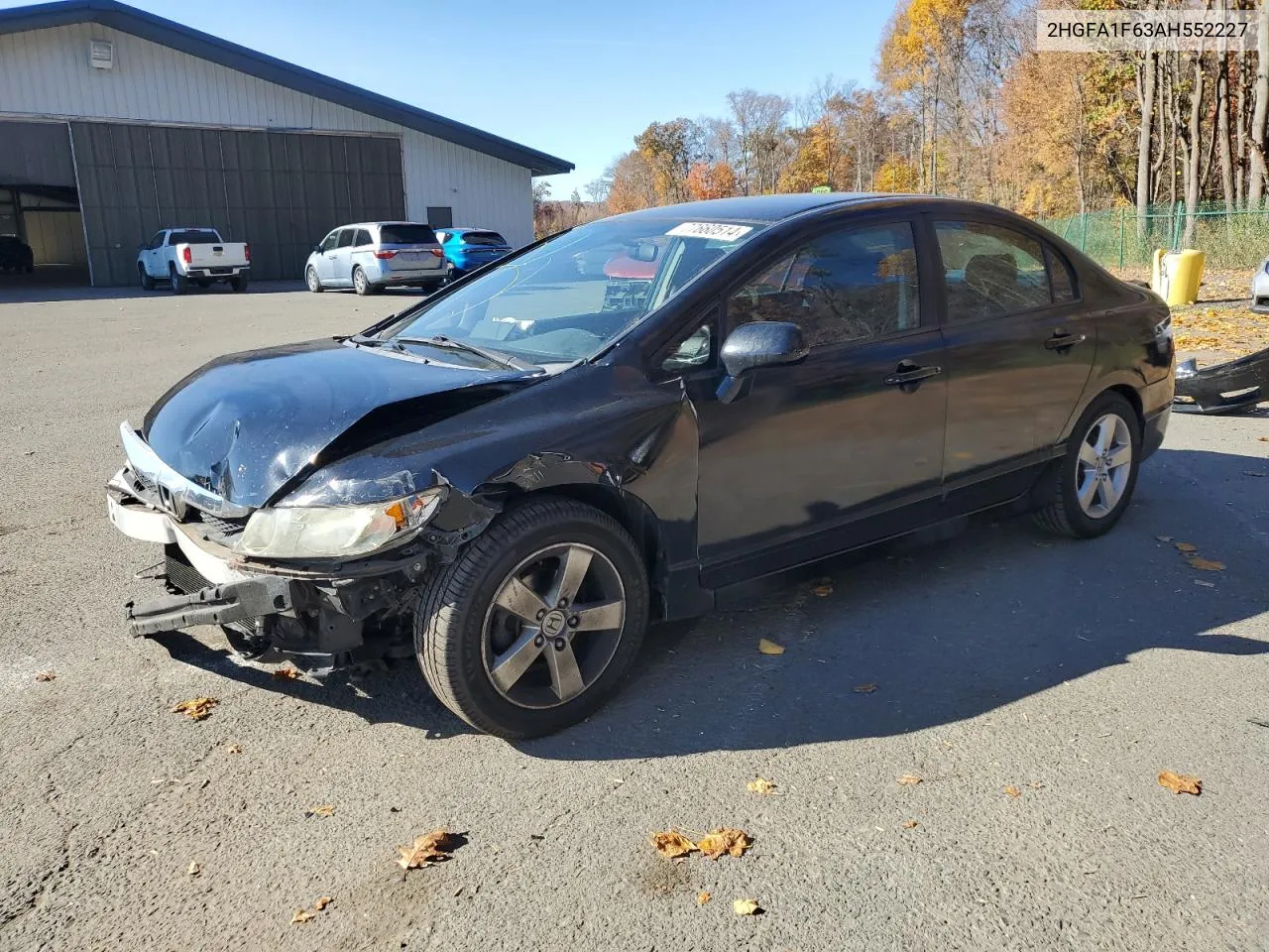 2010 Honda Civic Lx-S VIN: 2HGFA1F63AH552227 Lot: 77660514