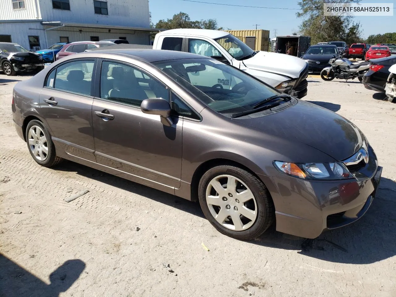 2010 Honda Civic Lx VIN: 2HGFA1F58AH525113 Lot: 77731974