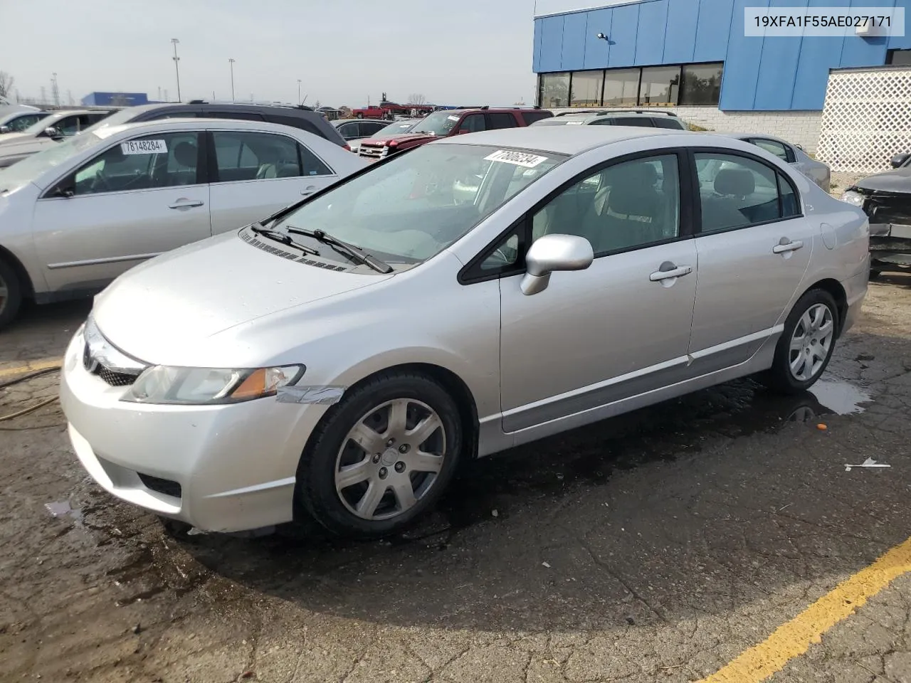 2010 Honda Civic Lx VIN: 19XFA1F55AE027171 Lot: 77806234