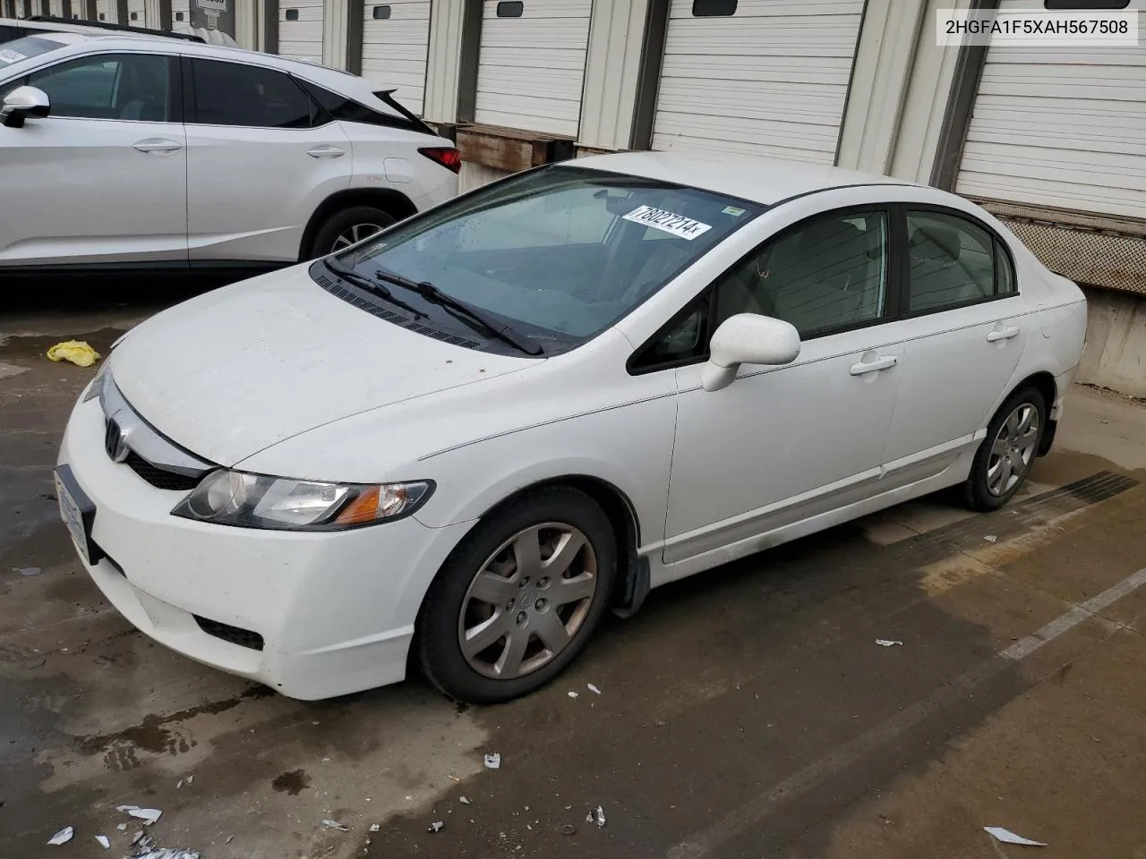 2010 Honda Civic Lx VIN: 2HGFA1F5XAH567508 Lot: 78027214