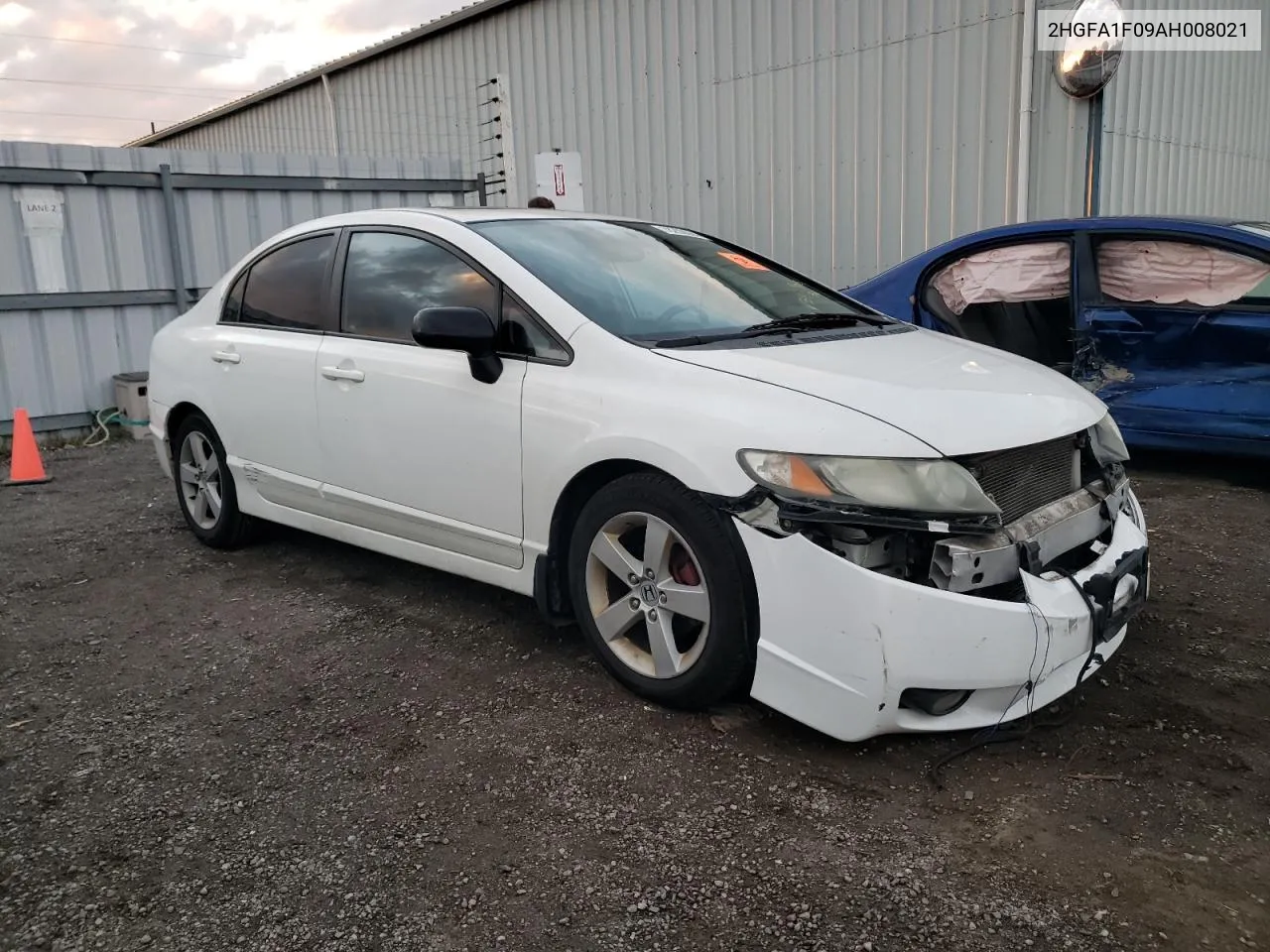 2010 Honda Civic Exl VIN: 2HGFA1F09AH008021 Lot: 78200084