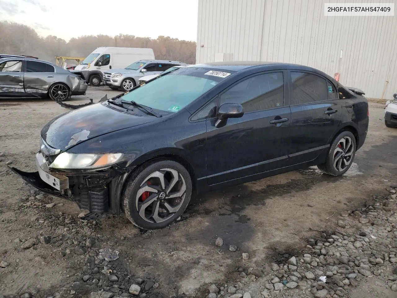 2010 Honda Civic Lx VIN: 2HGFA1F57AH547409 Lot: 78250714