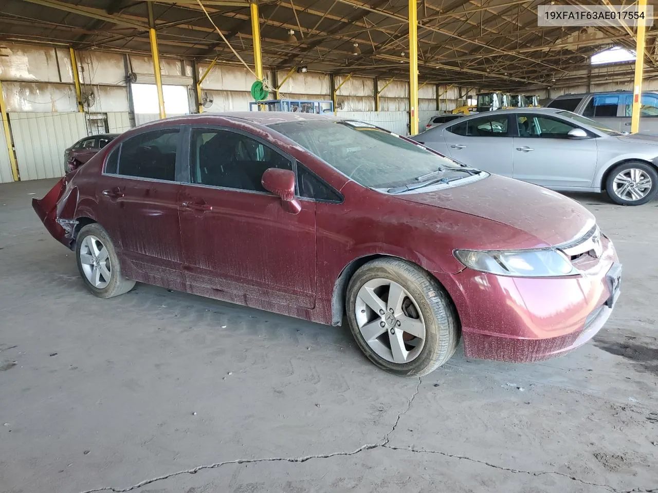 2010 Honda Civic Lx-S VIN: 19XFA1F63AE017554 Lot: 78691054