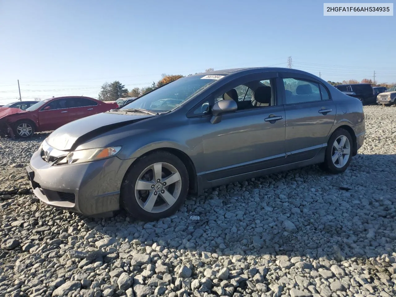 2010 Honda Civic Lx-S VIN: 2HGFA1F66AH534935 Lot: 78837804