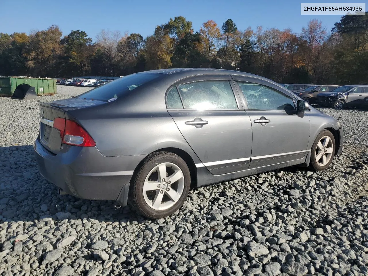 2010 Honda Civic Lx-S VIN: 2HGFA1F66AH534935 Lot: 78837804