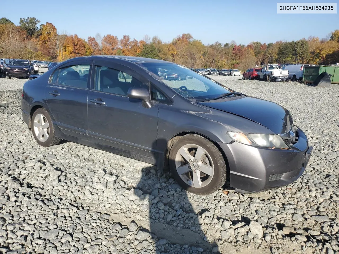 2010 Honda Civic Lx-S VIN: 2HGFA1F66AH534935 Lot: 78837804