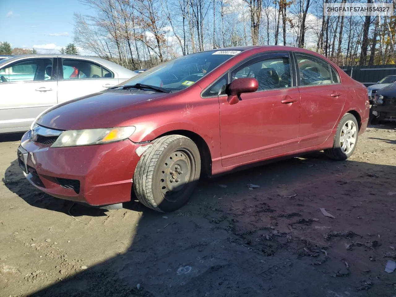 2010 Honda Civic Lx VIN: 2HGFA1F57AH554327 Lot: 78880744