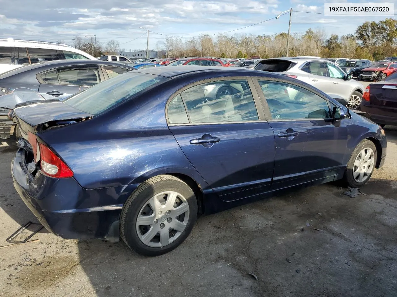 2010 Honda Civic Lx VIN: 19XFA1F56AE067520 Lot: 78885844