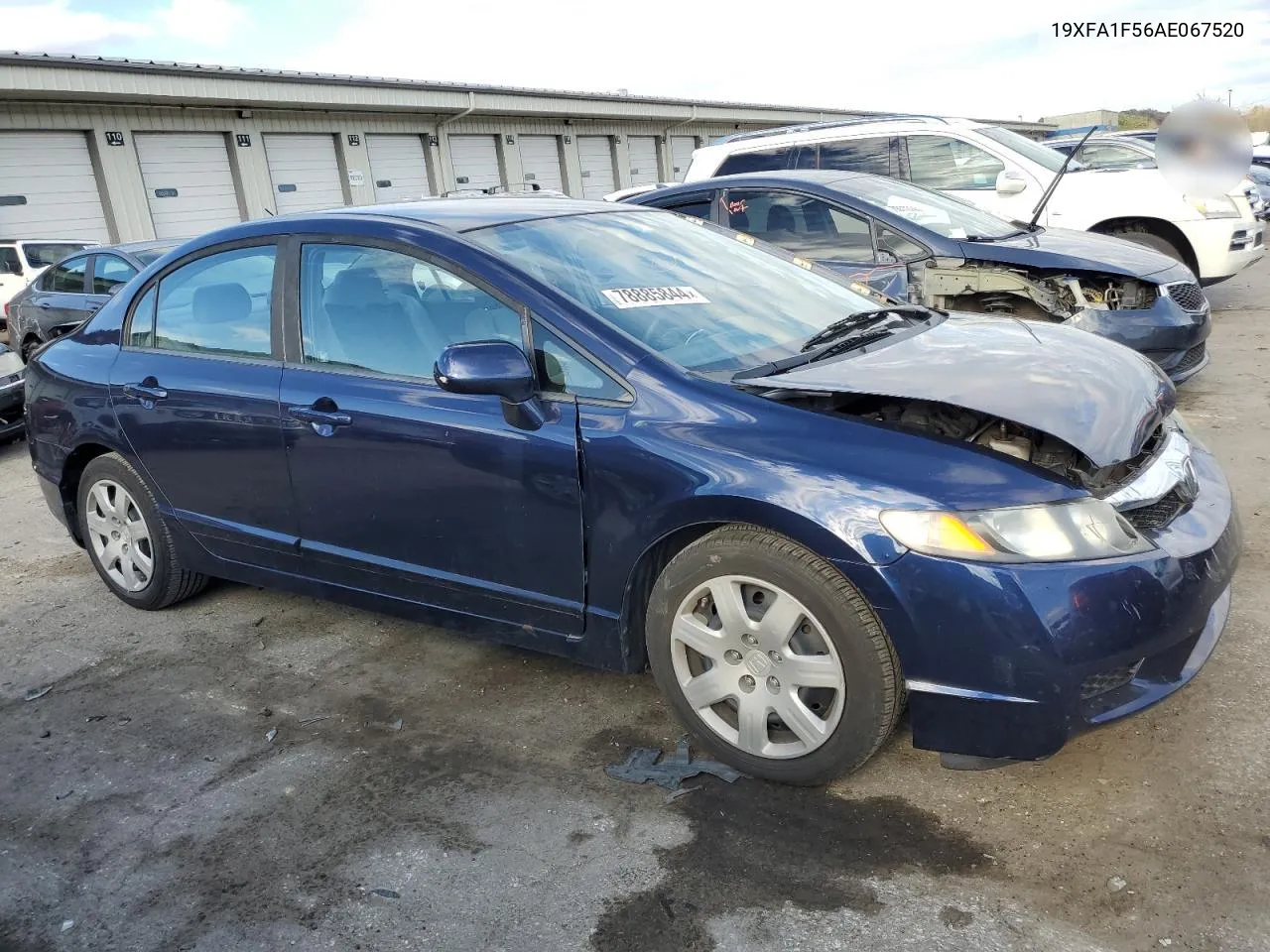 2010 Honda Civic Lx VIN: 19XFA1F56AE067520 Lot: 78885844