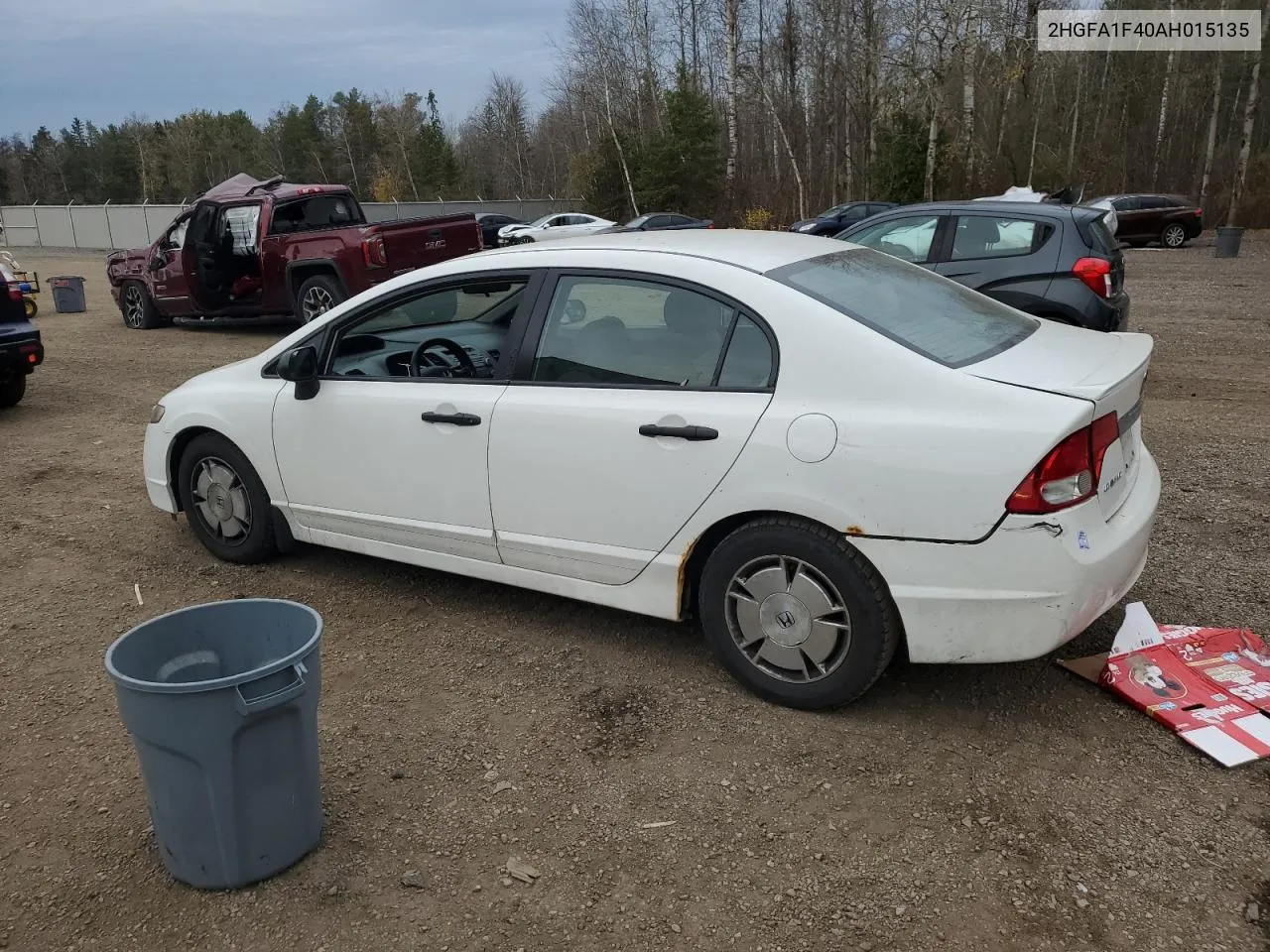 2010 Honda Civic Dx-G VIN: 2HGFA1F40AH015135 Lot: 79218234