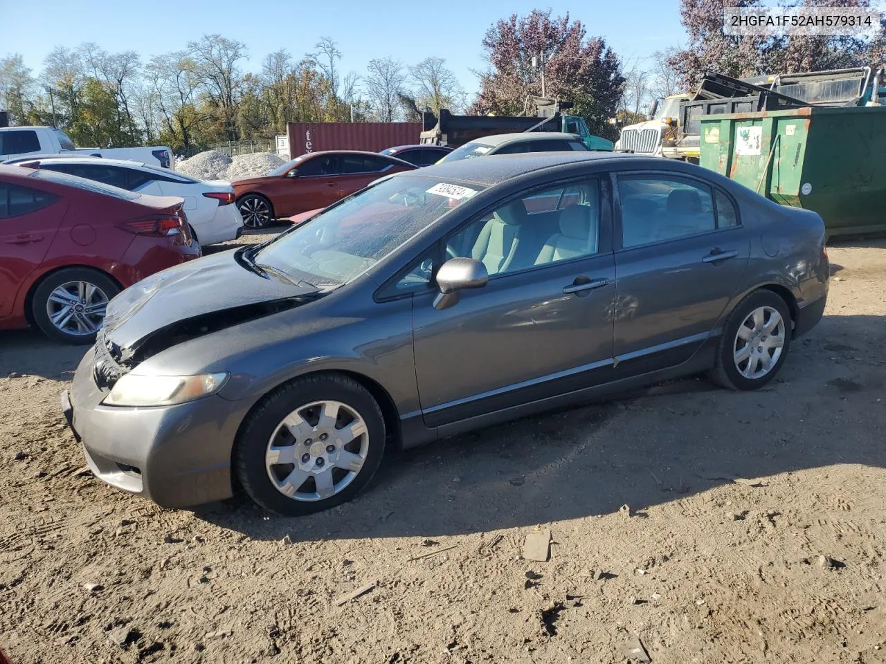 2010 Honda Civic Lx VIN: 2HGFA1F52AH579314 Lot: 79384524