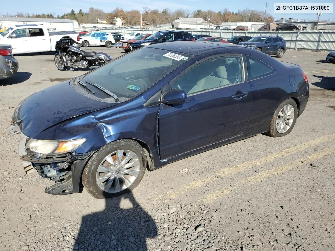 2010 Honda Civic Ex VIN: 2HGFG1B87AH531080 Lot: 79686384