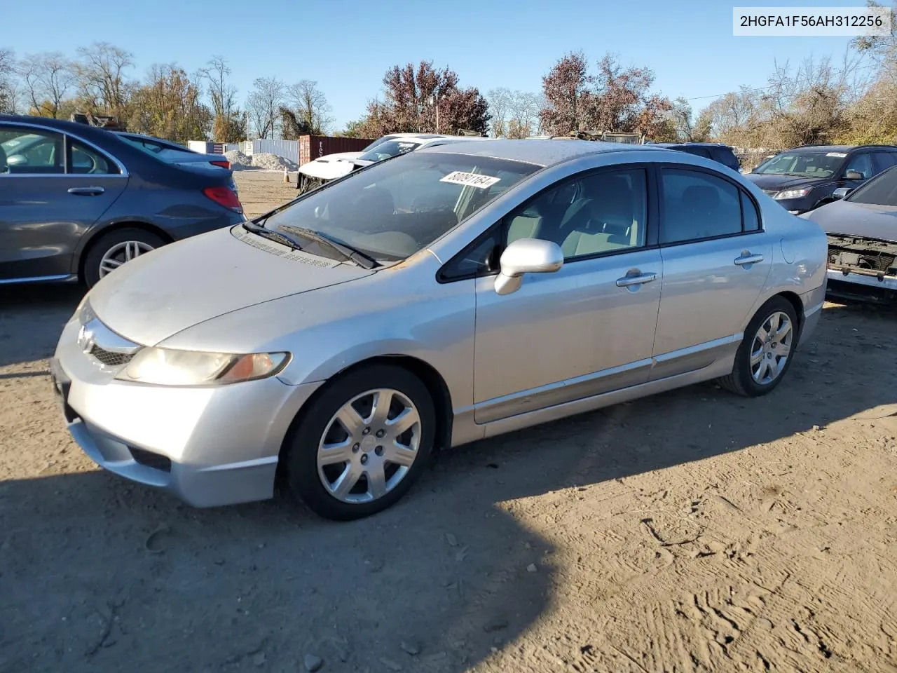 2010 Honda Civic Lx VIN: 2HGFA1F56AH312256 Lot: 80091164