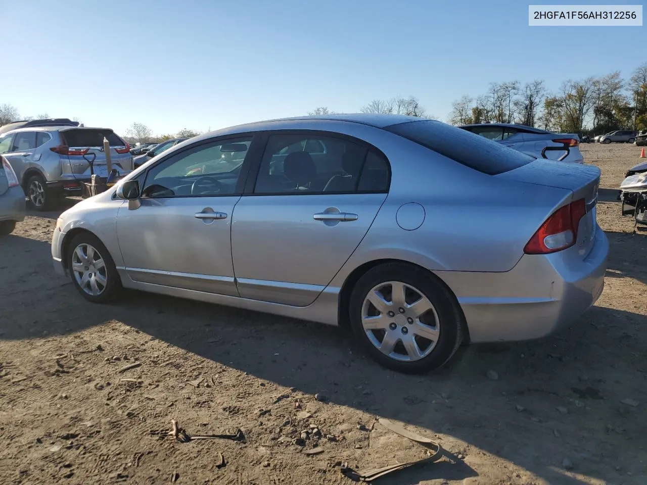 2010 Honda Civic Lx VIN: 2HGFA1F56AH312256 Lot: 80091164