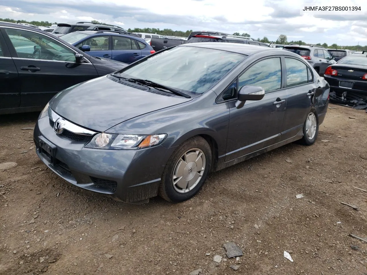 2011 Honda Civic Hybrid VIN: JHMFA3F27BS001394 Lot: 54046454