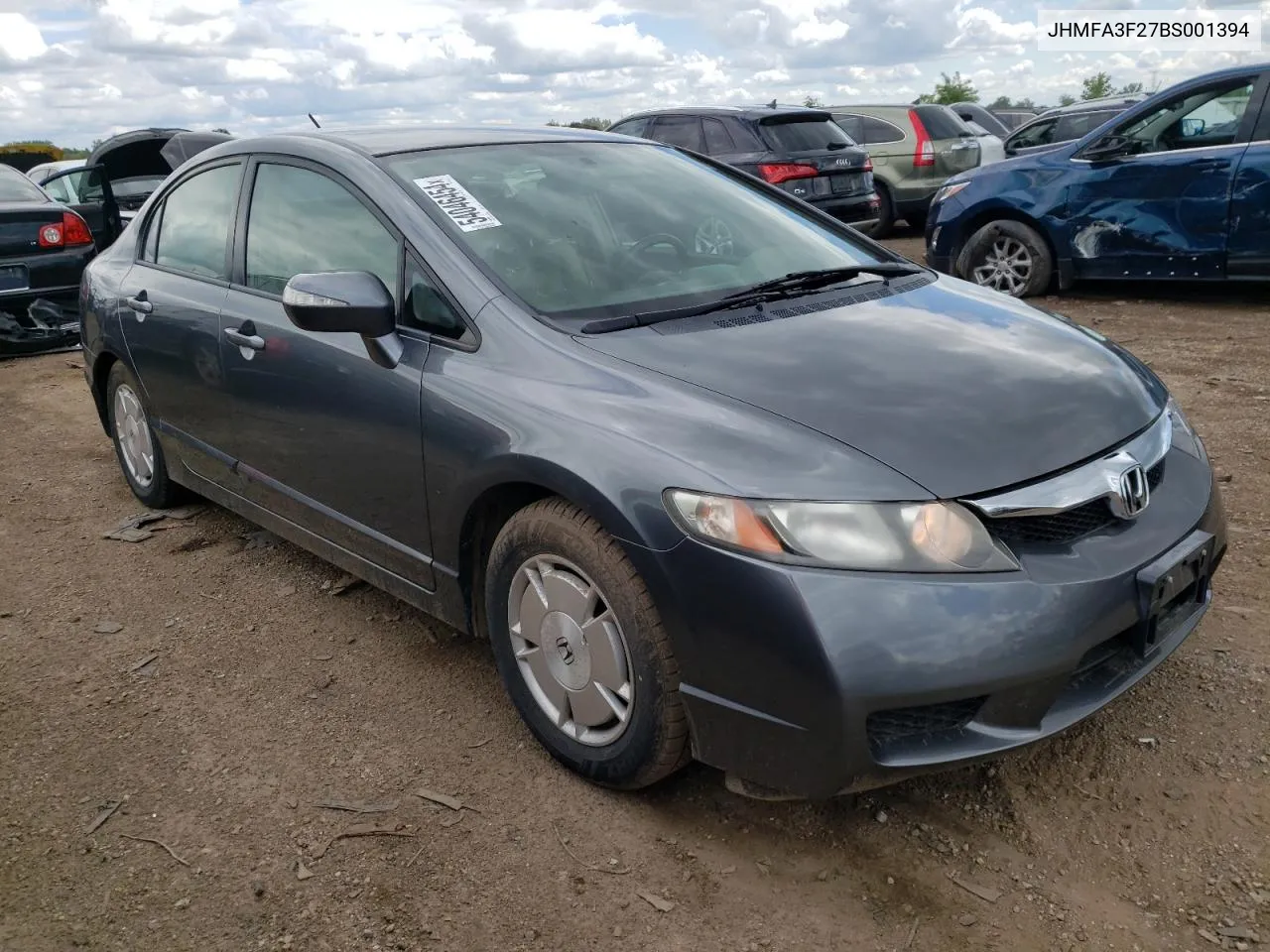 2011 Honda Civic Hybrid VIN: JHMFA3F27BS001394 Lot: 54046454