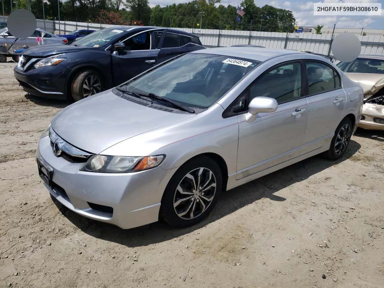 2HGFA1F59BH308610 2011 Honda Civic Lx