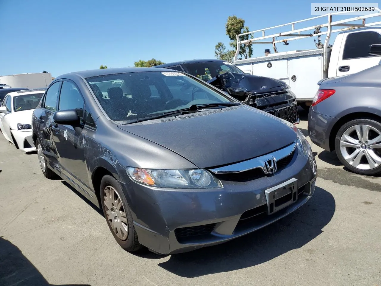 2011 Honda Civic Vp VIN: 2HGFA1F31BH502689 Lot: 67791414