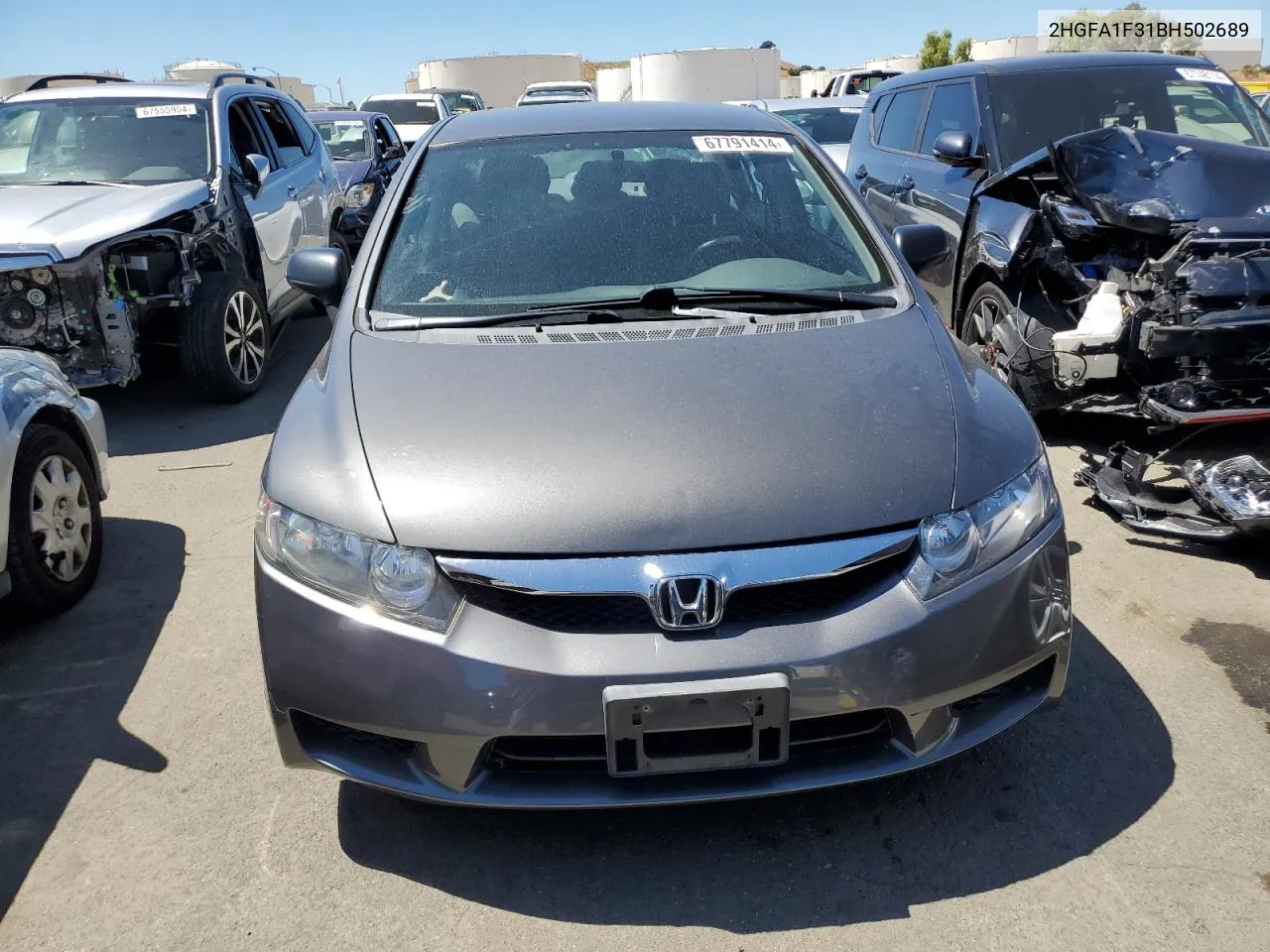 2011 Honda Civic Vp VIN: 2HGFA1F31BH502689 Lot: 67791414