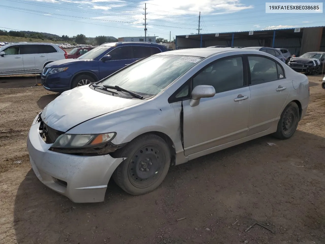 2011 Honda Civic Lx VIN: 19XFA1E5XBE038685 Lot: 69381144