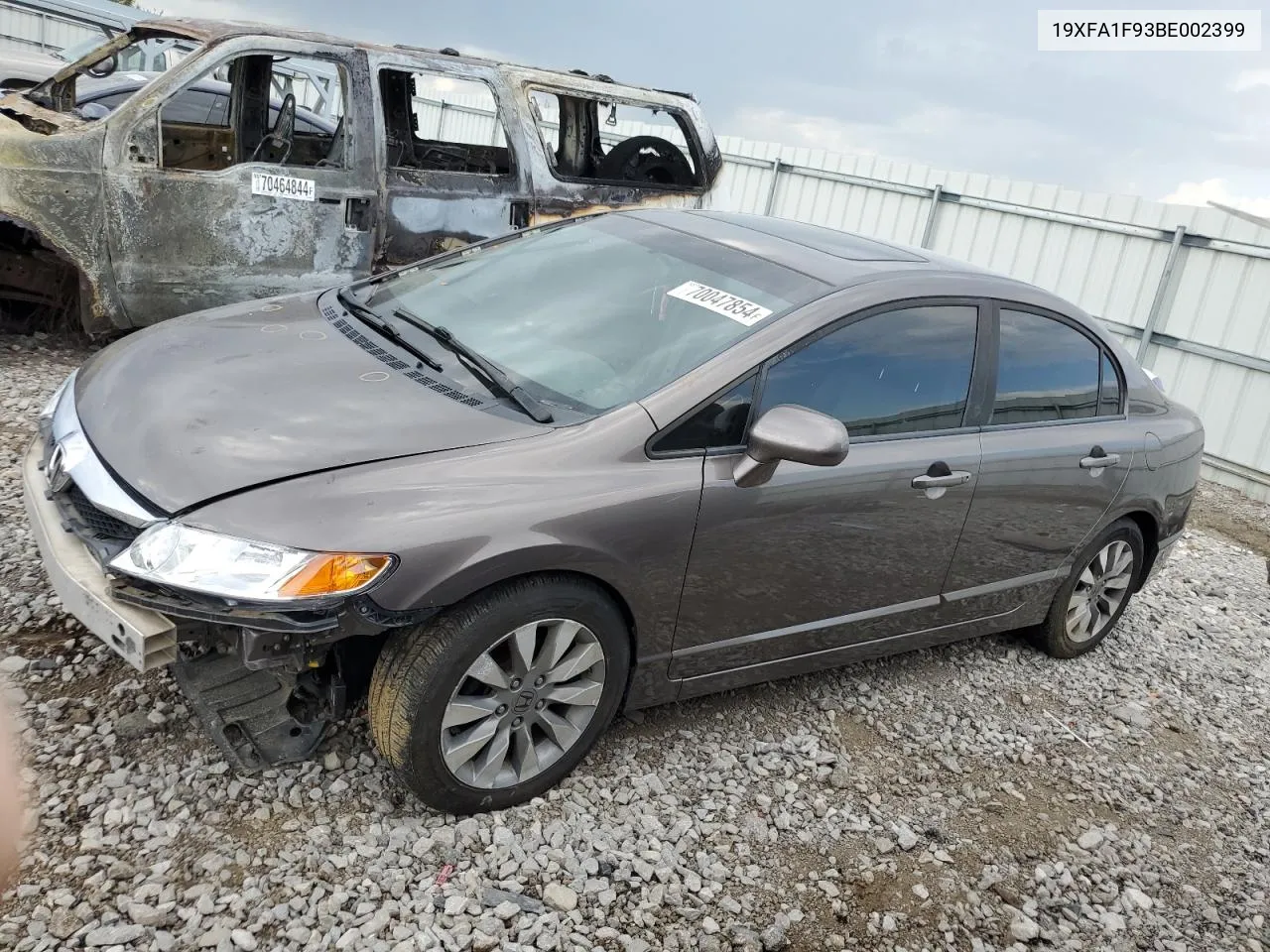 2011 Honda Civic Exl VIN: 19XFA1F93BE002399 Lot: 70047854