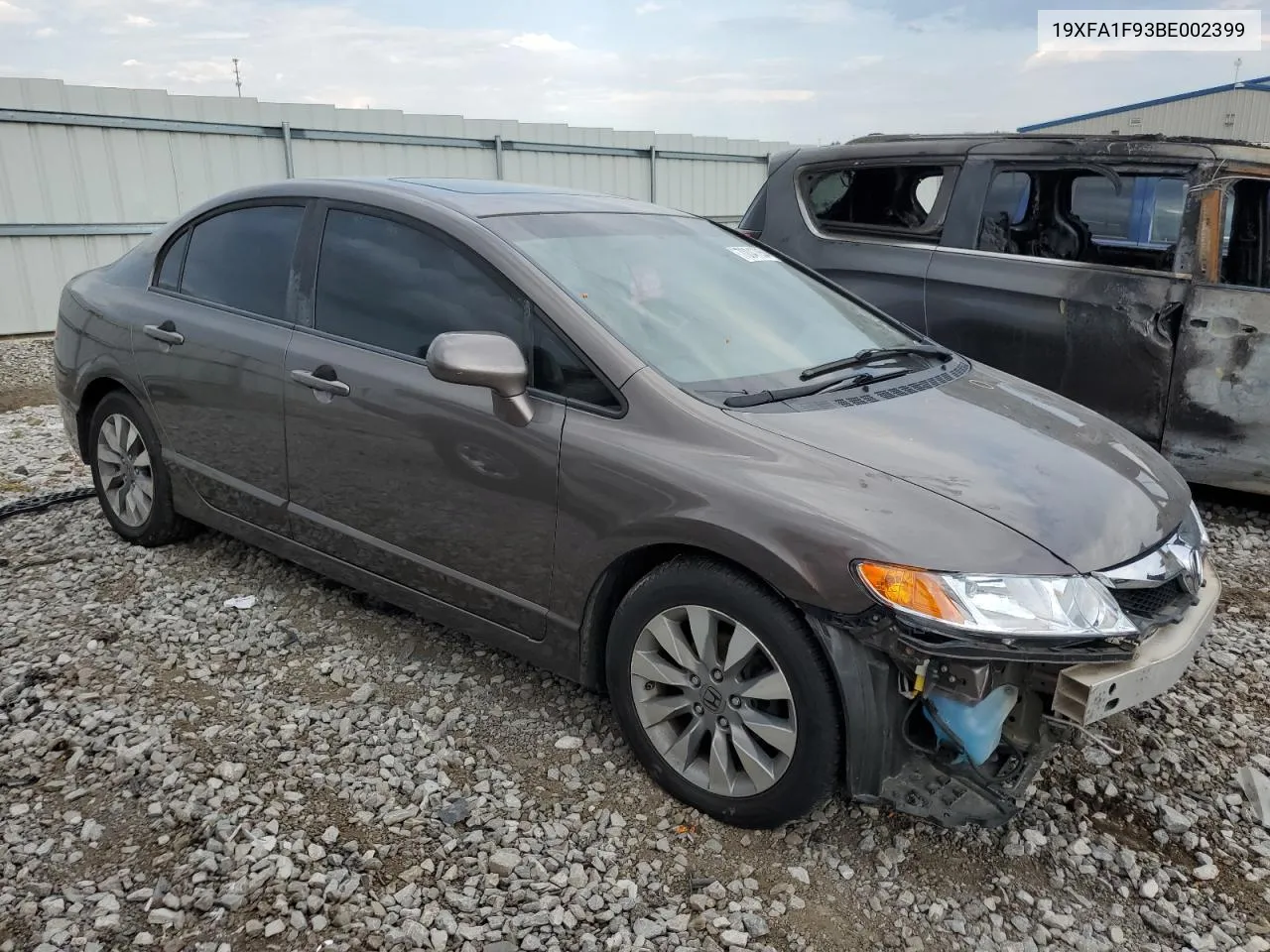 2011 Honda Civic Exl VIN: 19XFA1F93BE002399 Lot: 70047854