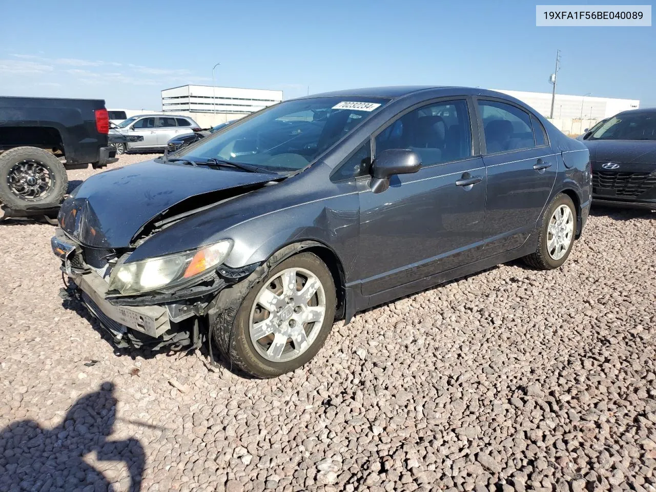 2011 Honda Civic Lx VIN: 19XFA1F56BE040089 Lot: 70232234