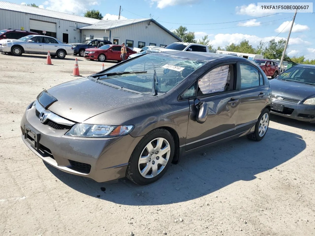 2011 Honda Civic Lx VIN: 19XFA1F50BE000607 Lot: 70377814