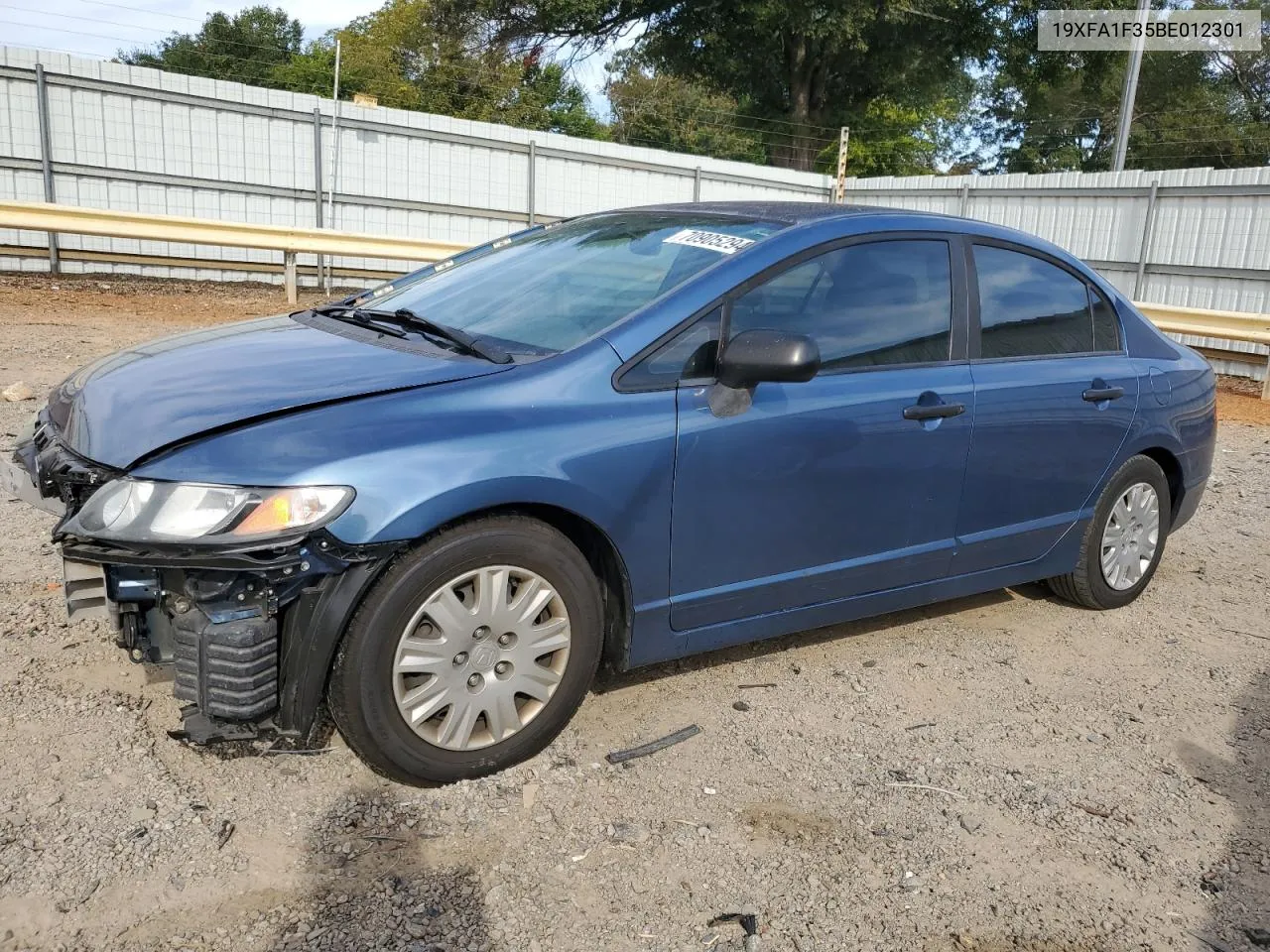 2011 Honda Civic Vp VIN: 19XFA1F35BE012301 Lot: 70905294