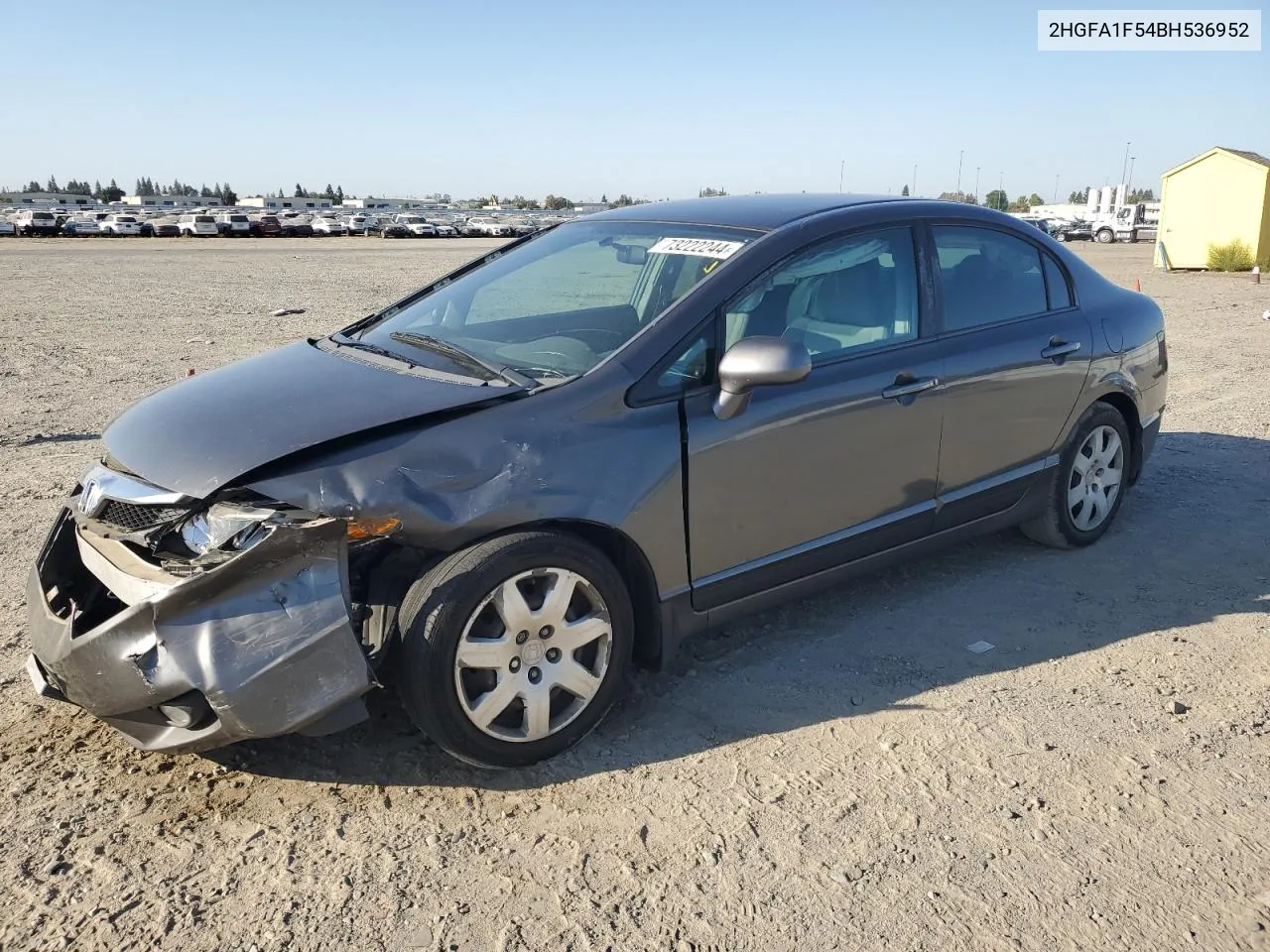 2011 Honda Civic Lx VIN: 2HGFA1F54BH536952 Lot: 73222244