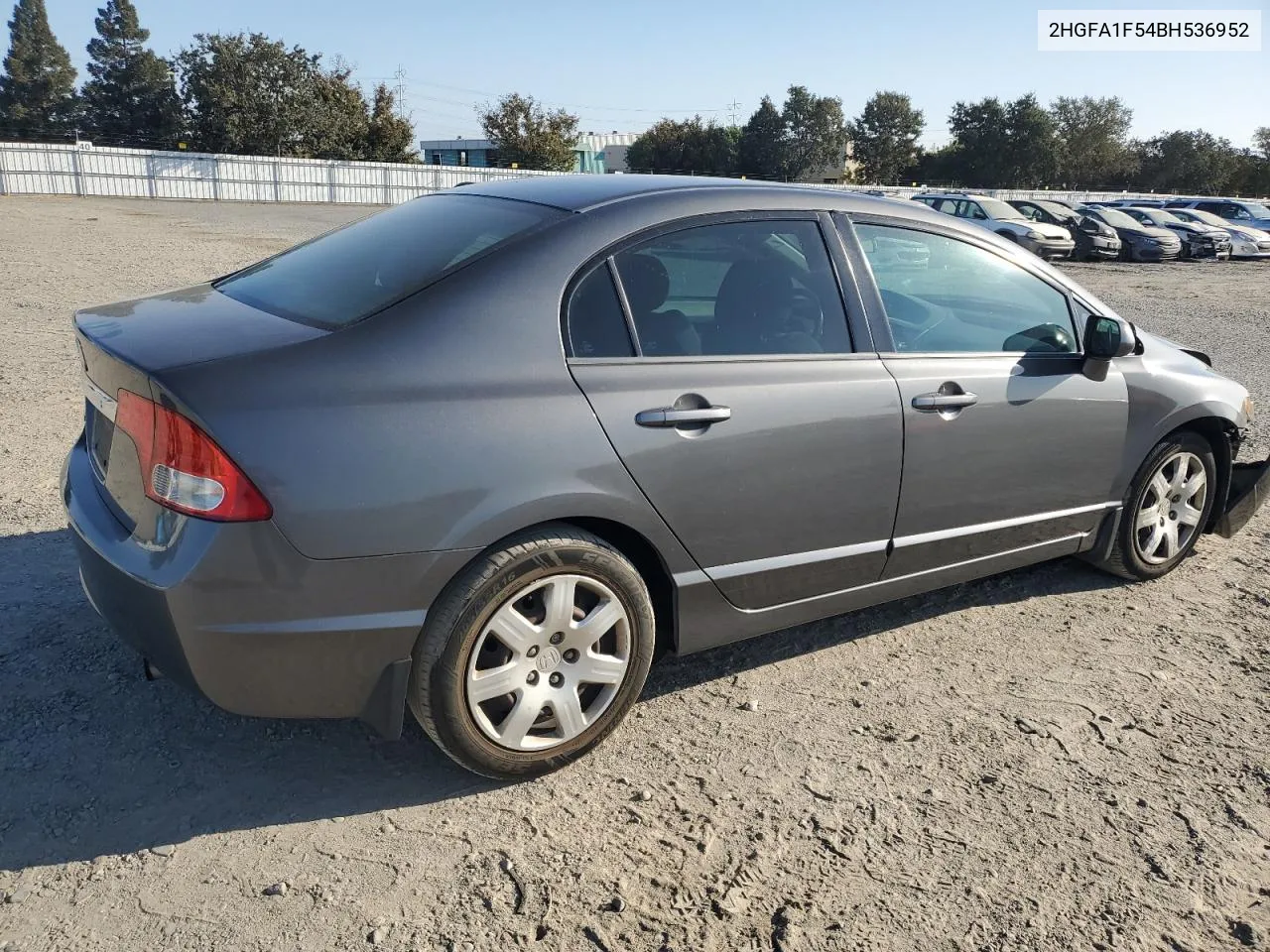 2011 Honda Civic Lx VIN: 2HGFA1F54BH536952 Lot: 73222244