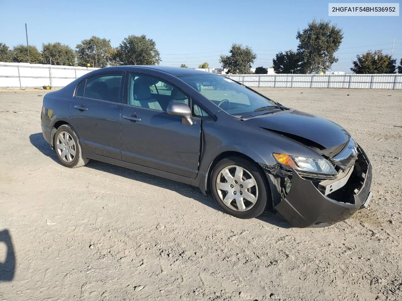 2011 Honda Civic Lx VIN: 2HGFA1F54BH536952 Lot: 73222244