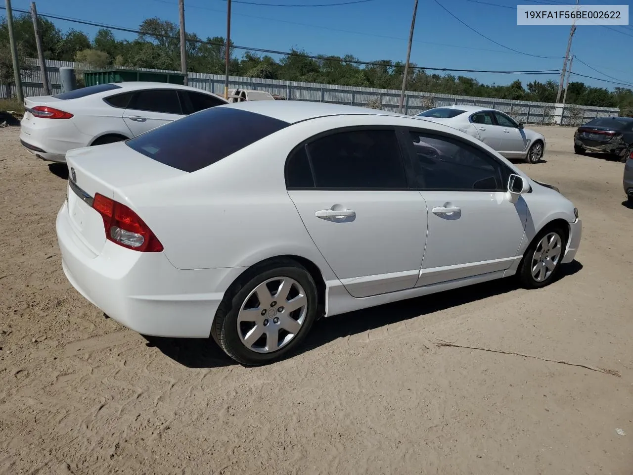 2011 Honda Civic Lx VIN: 19XFA1F56BE002622 Lot: 73350314