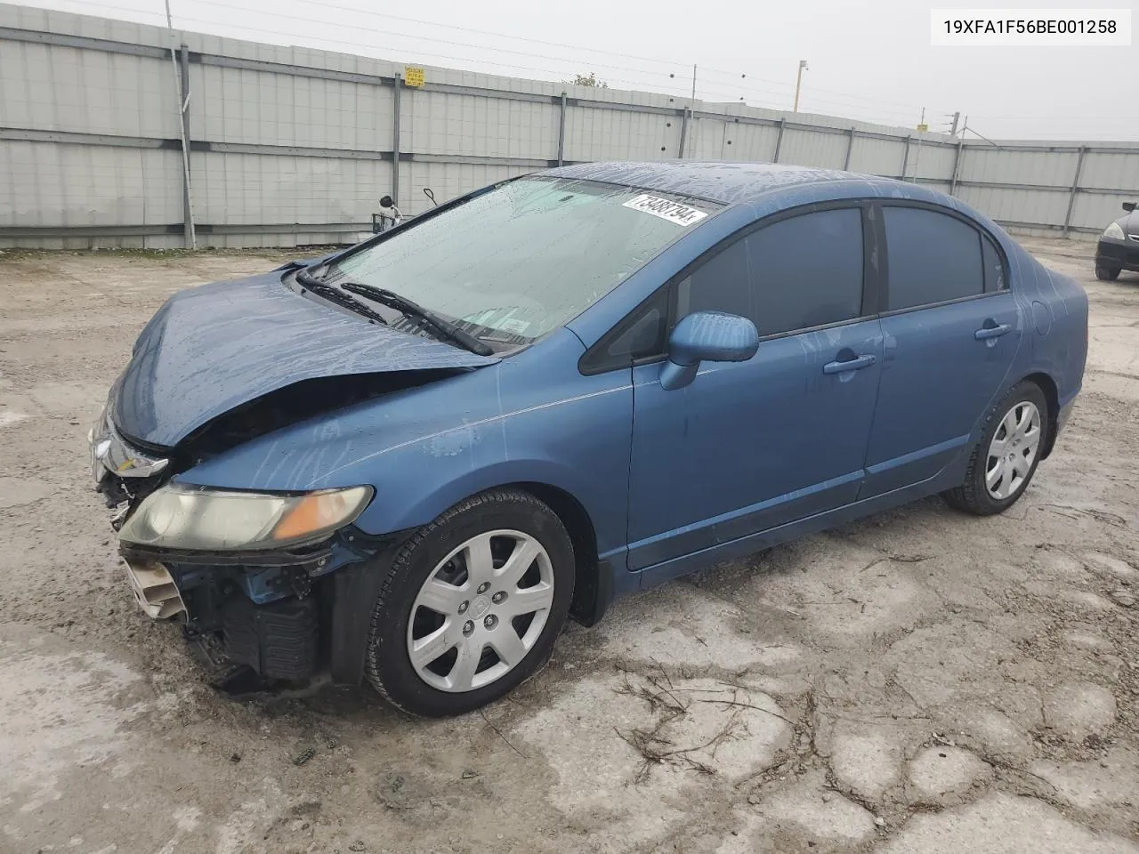 2011 Honda Civic Lx VIN: 19XFA1F56BE001258 Lot: 73488794