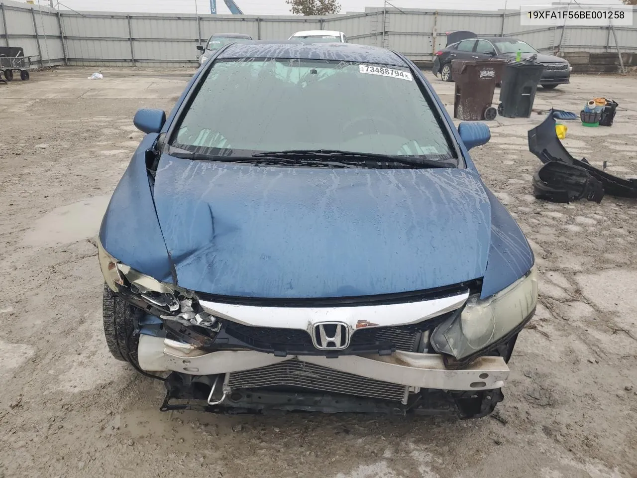 2011 Honda Civic Lx VIN: 19XFA1F56BE001258 Lot: 73488794