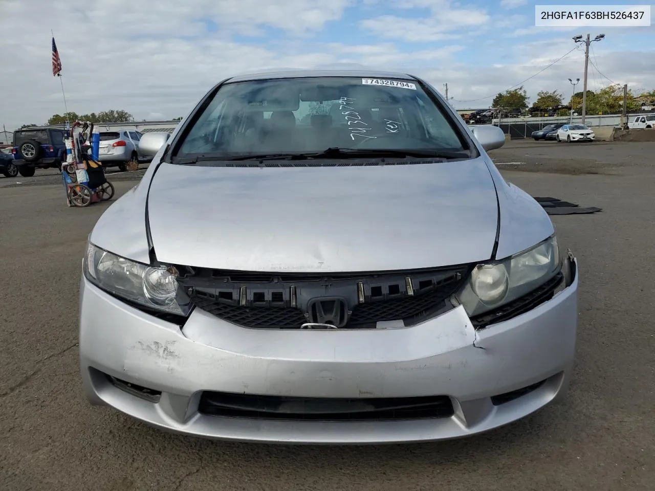 2HGFA1F63BH526437 2011 Honda Civic Lx-S