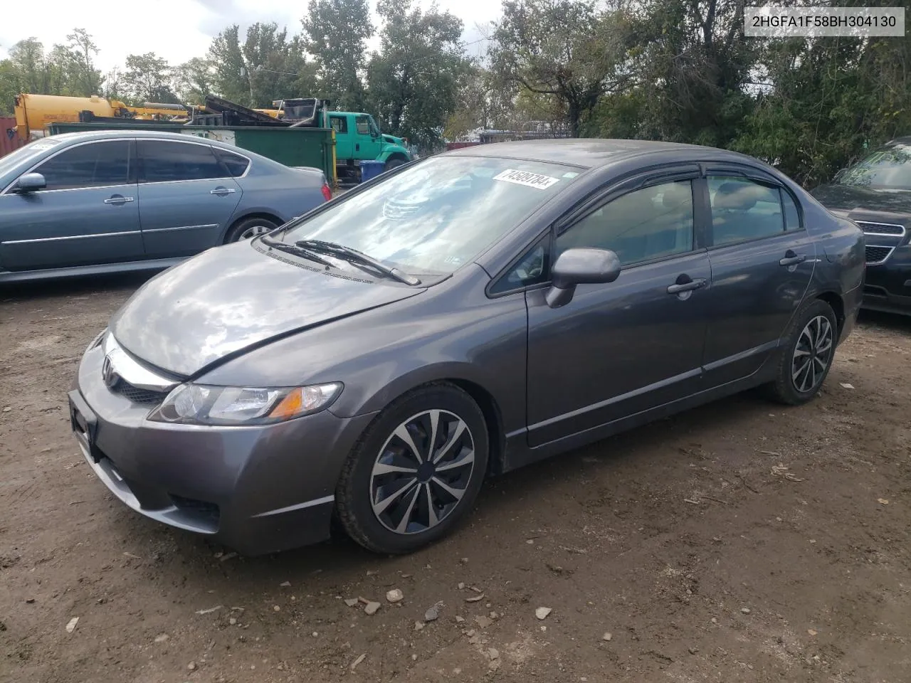 2011 Honda Civic Lx VIN: 2HGFA1F58BH304130 Lot: 74509784