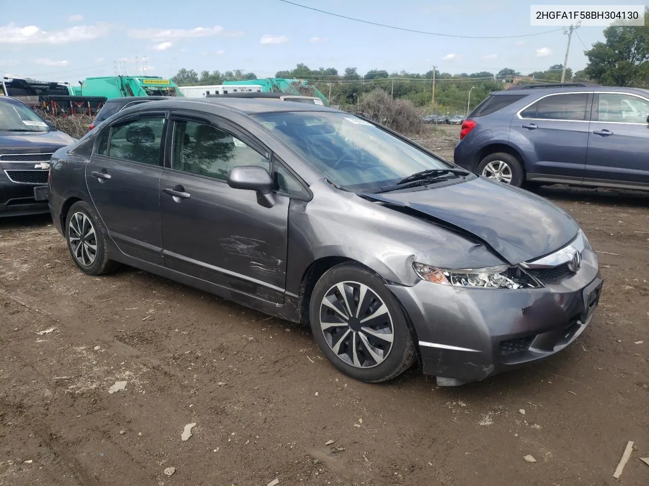 2011 Honda Civic Lx VIN: 2HGFA1F58BH304130 Lot: 74509784