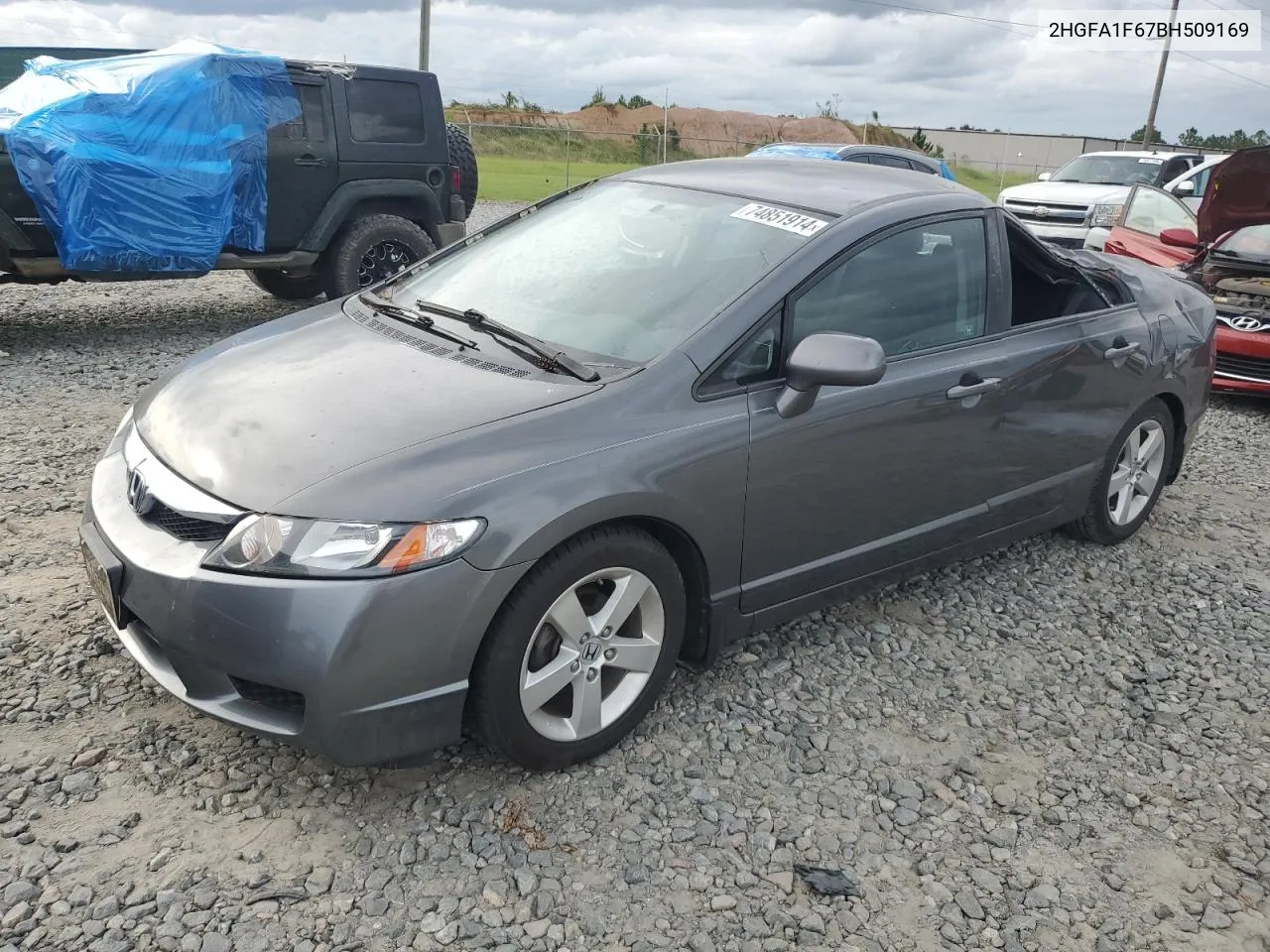 2011 Honda Civic Lx-S VIN: 2HGFA1F67BH509169 Lot: 74851914