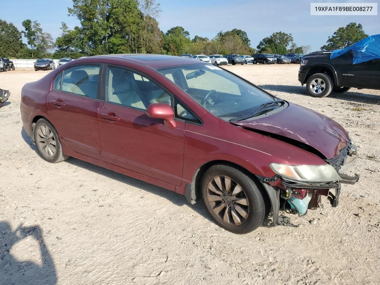 2011 Honda Civic Ex VIN: 19XFA1F89BE008277 Lot: 74984784