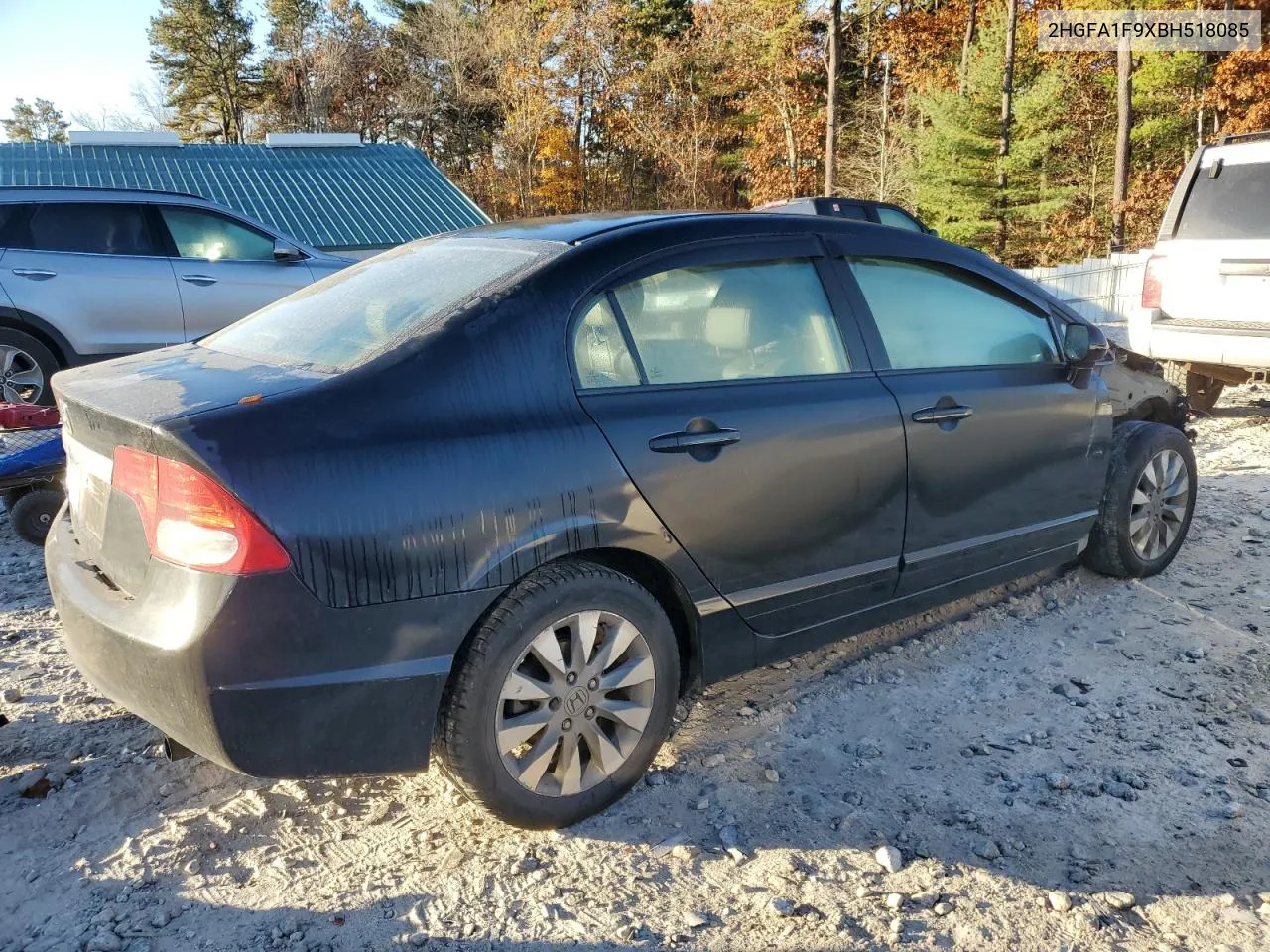 2011 Honda Civic Exl VIN: 2HGFA1F9XBH518085 Lot: 75216874