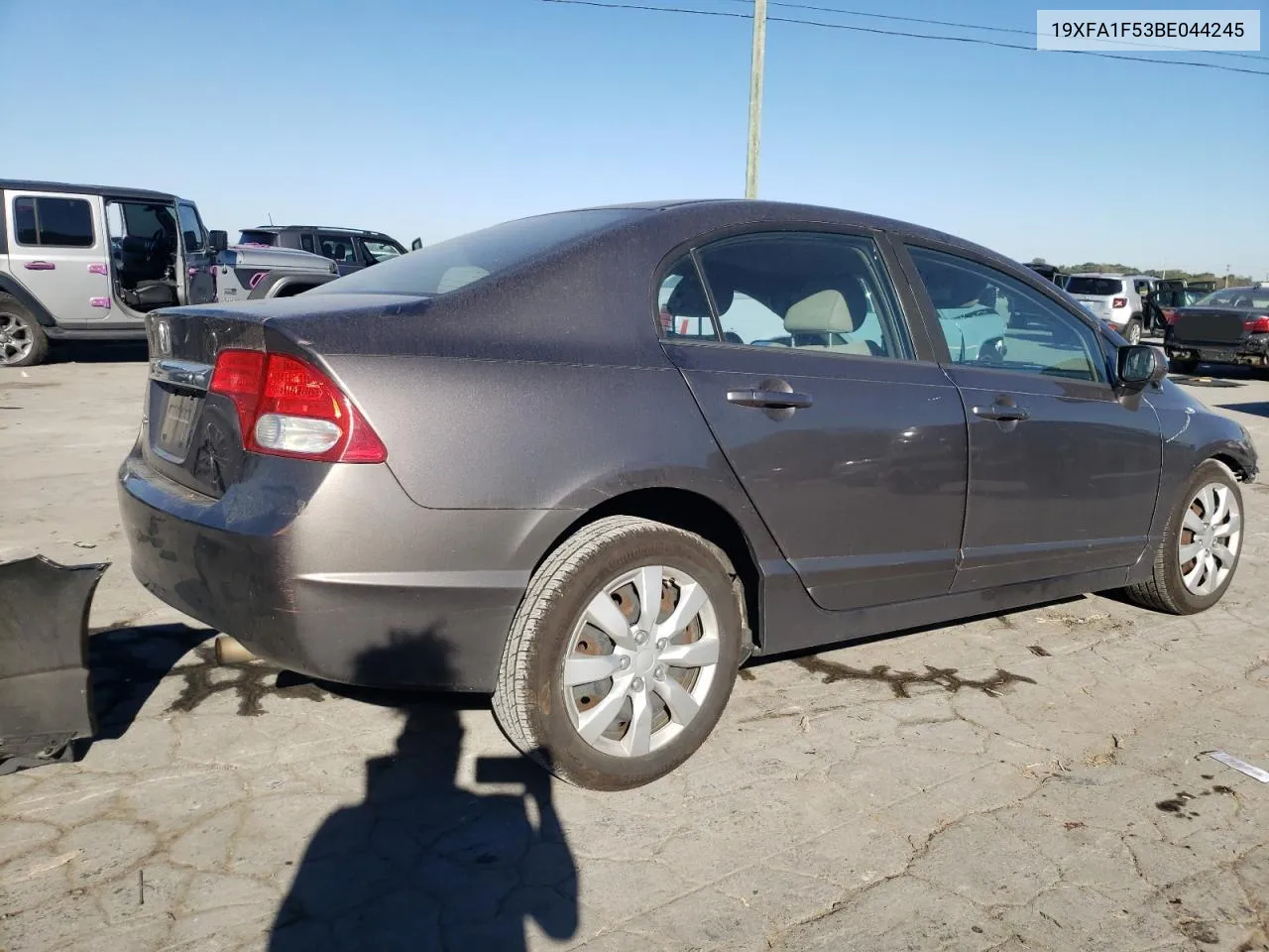 2011 Honda Civic Lx VIN: 19XFA1F53BE044245 Lot: 76208034