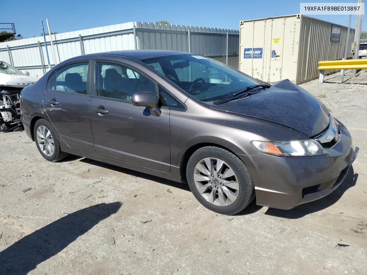 2011 Honda Civic Ex VIN: 19XFA1F89BE013897 Lot: 76472424