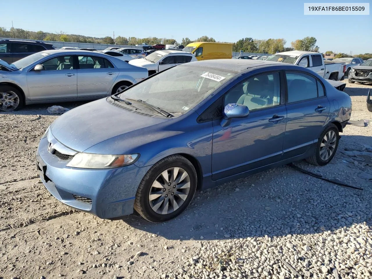 2011 Honda Civic Ex VIN: 19XFA1F86BE015509 Lot: 76498484