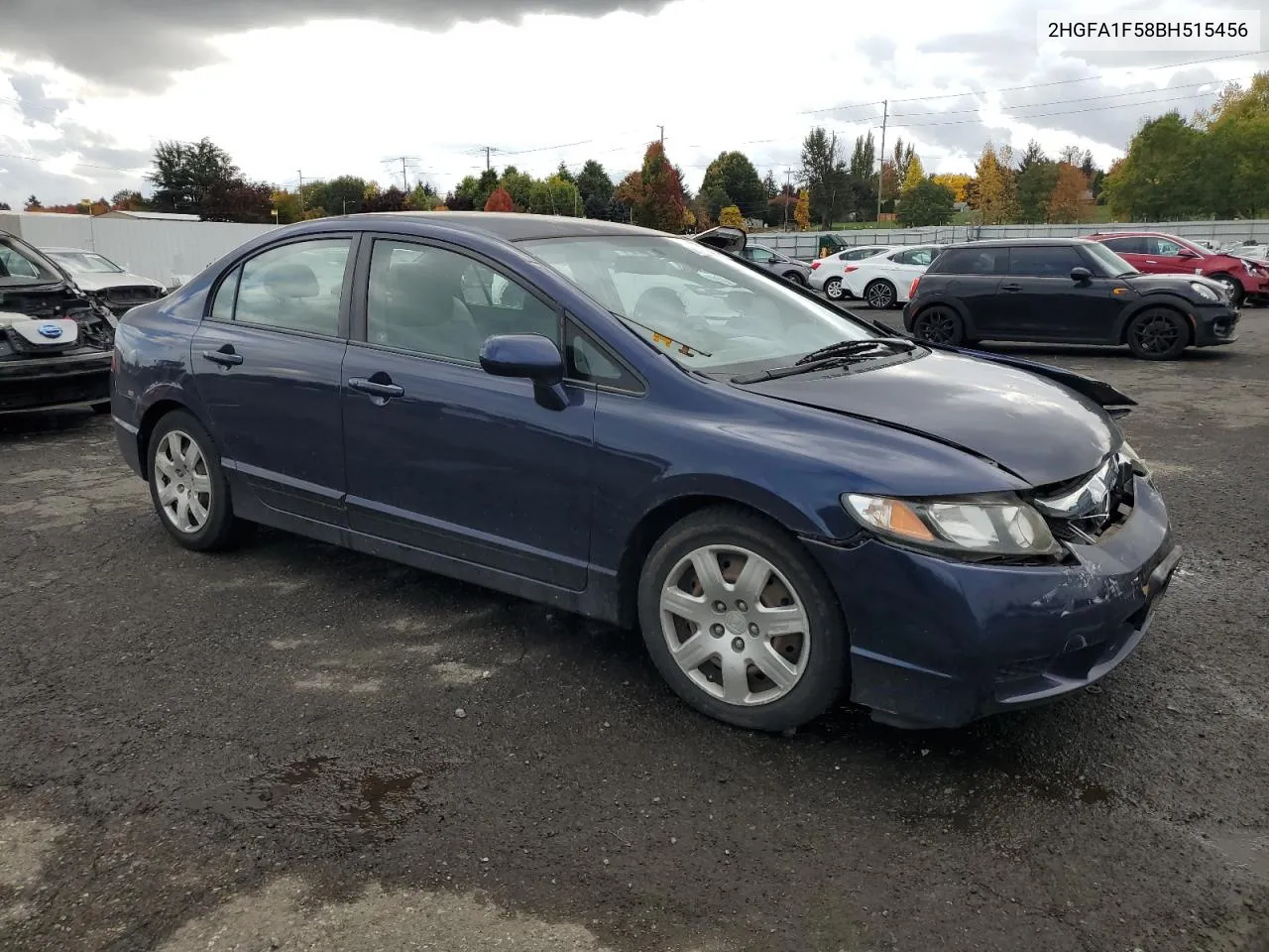 2011 Honda Civic Lx VIN: 2HGFA1F58BH515456 Lot: 76549904