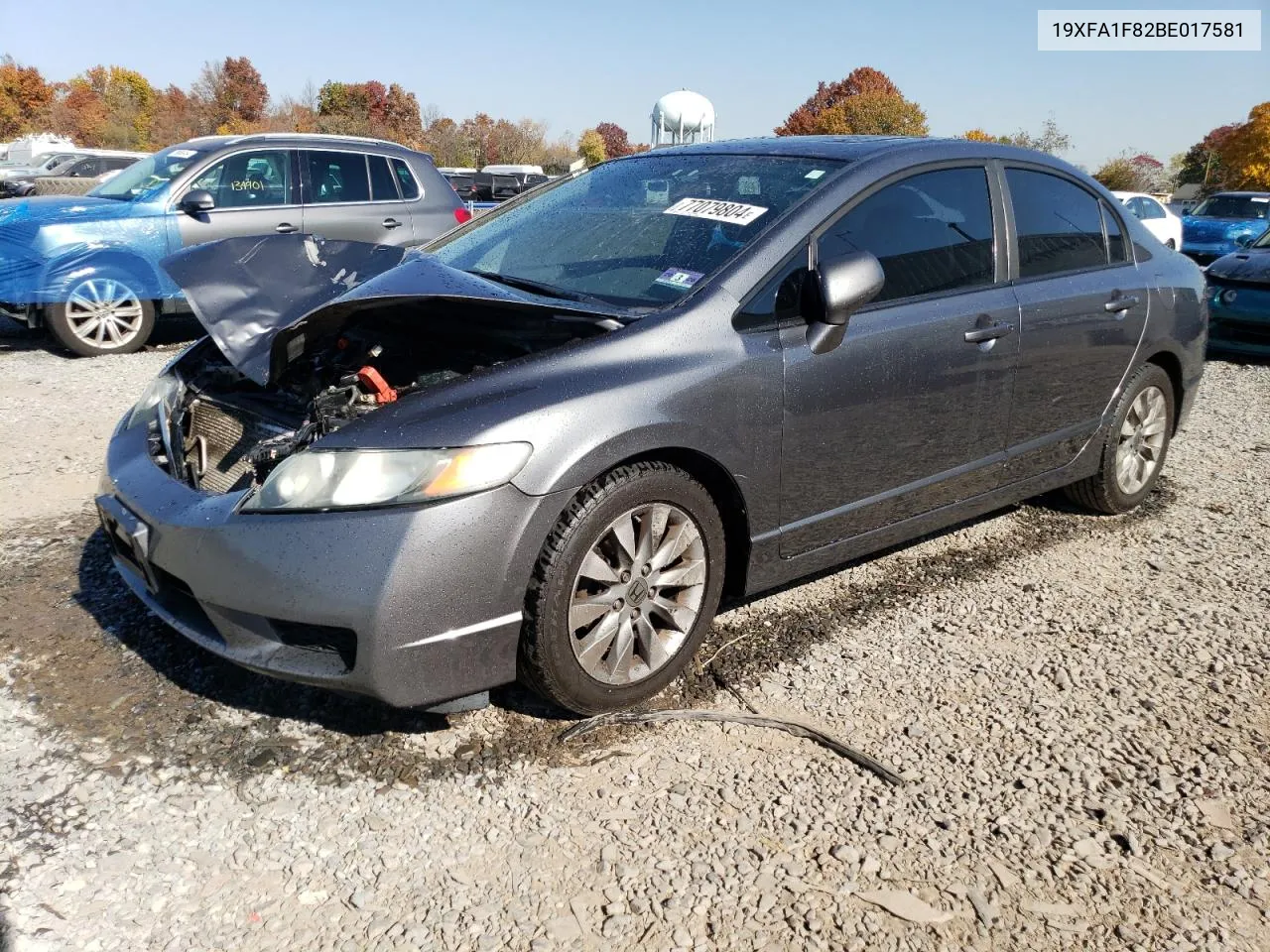 2011 Honda Civic Ex VIN: 19XFA1F82BE017581 Lot: 77079804