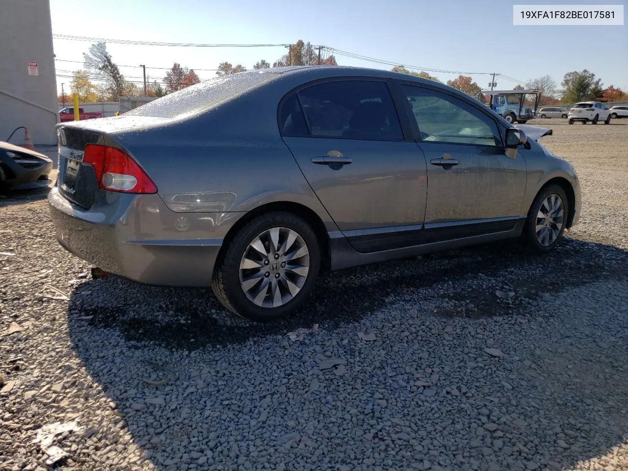 2011 Honda Civic Ex VIN: 19XFA1F82BE017581 Lot: 77079804