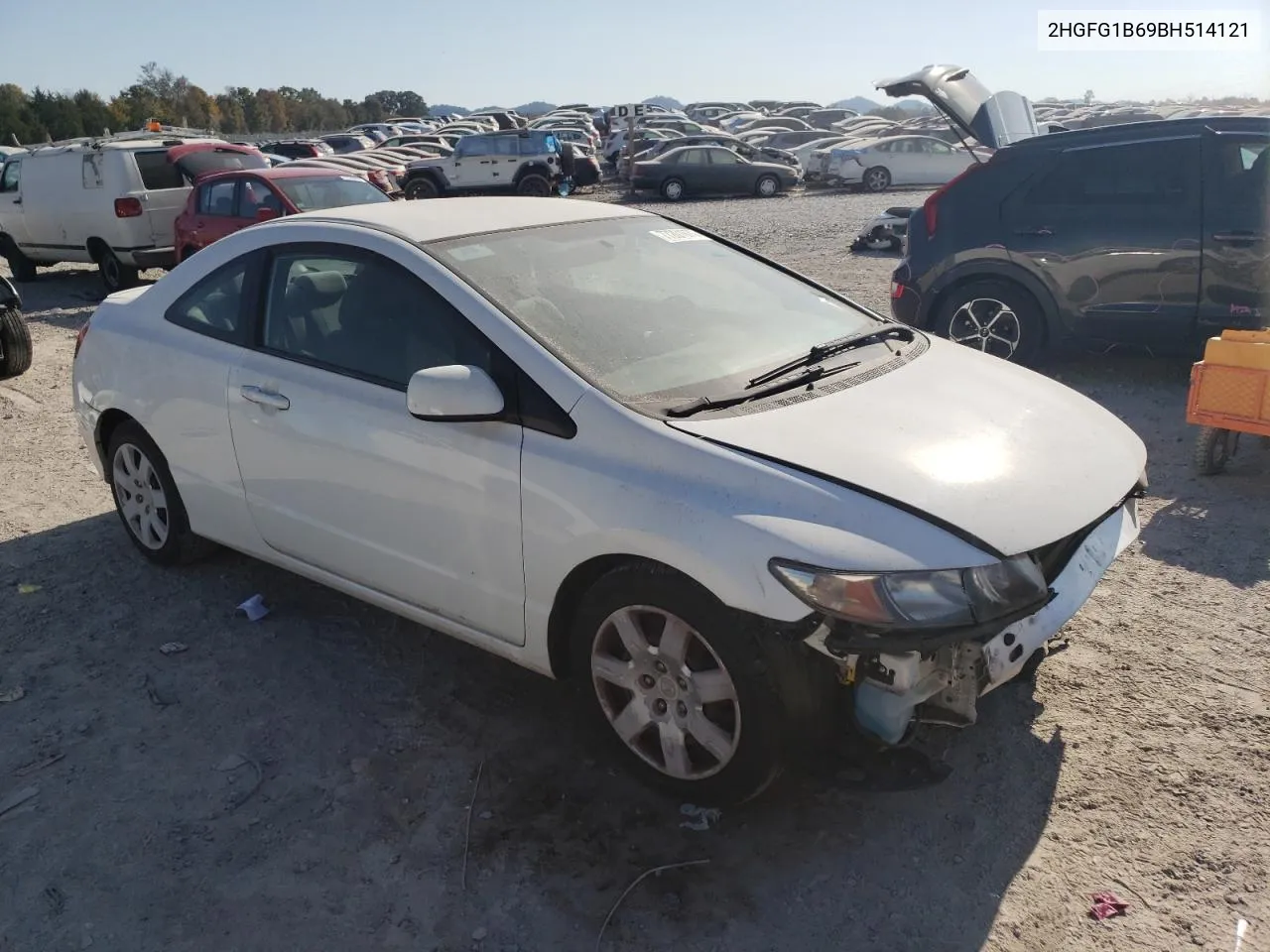 2011 Honda Civic Lx VIN: 2HGFG1B69BH514121 Lot: 77201874