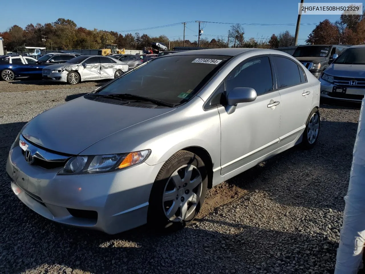 2011 Honda Civic Lx VIN: 2HGFA1E50BH502329 Lot: 77748794