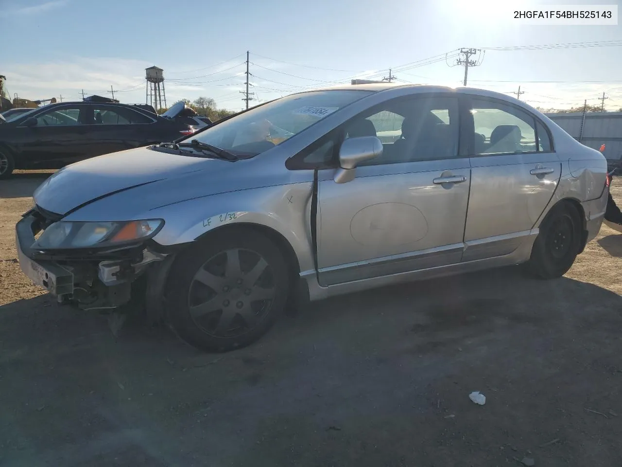 2011 Honda Civic Lx VIN: 2HGFA1F54BH525143 Lot: 77841654